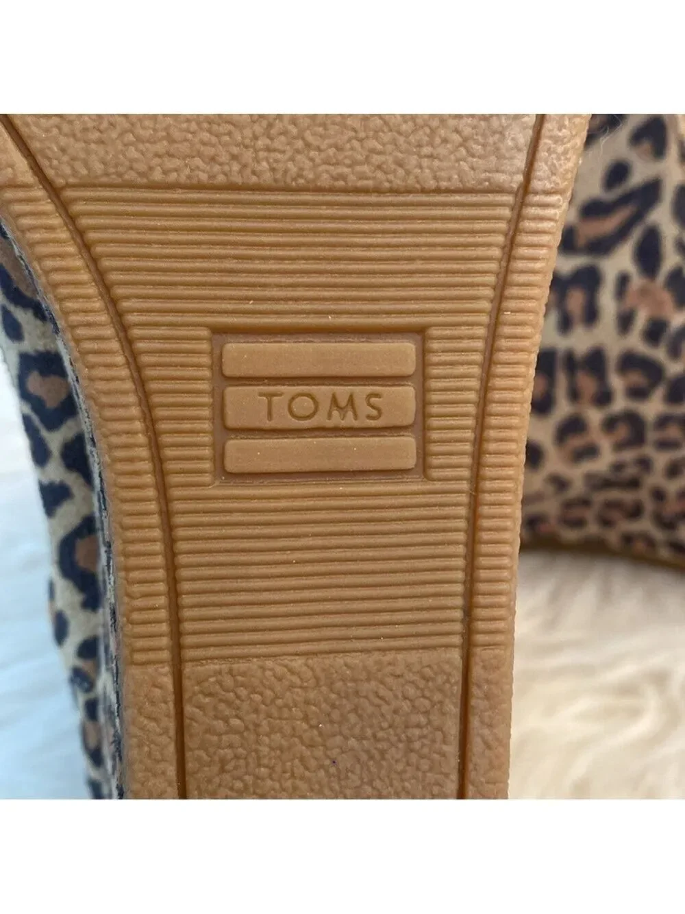 Toms Leopard Animal Print Kelsey Wedge Booties, Size 9.5